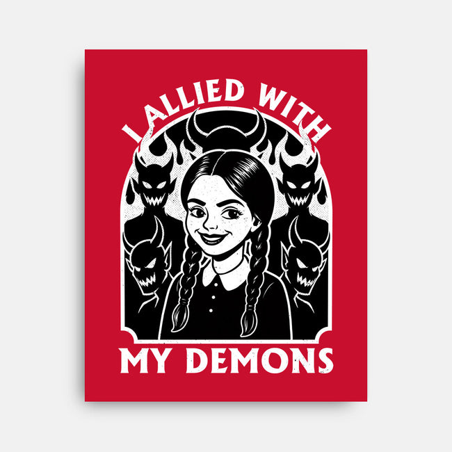 Goth Girl Demons-None-Stretched-Canvas-Studio Mootant