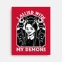 Goth Girl Demons-None-Stretched-Canvas-Studio Mootant