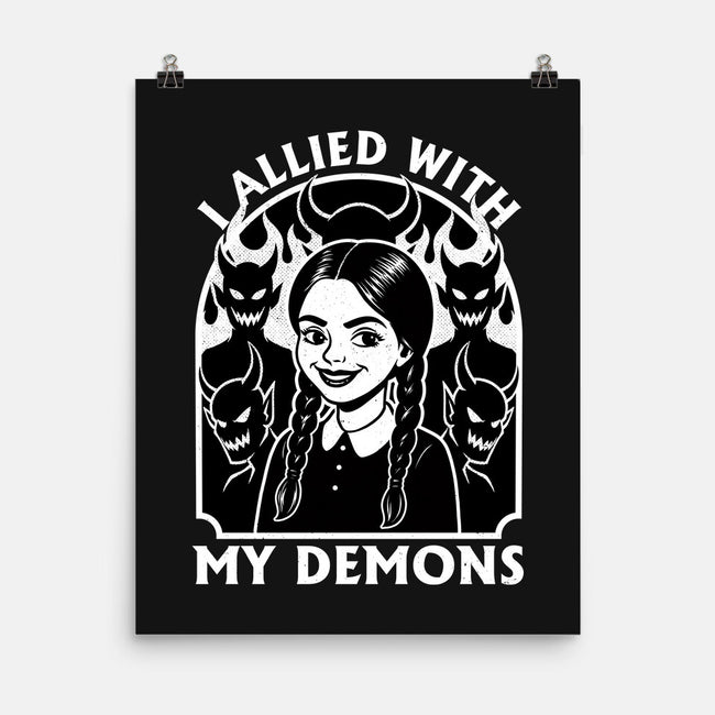 Goth Girl Demons-None-Matte-Poster-Studio Mootant