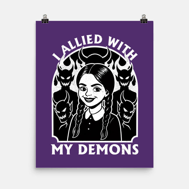 Goth Girl Demons-None-Matte-Poster-Studio Mootant