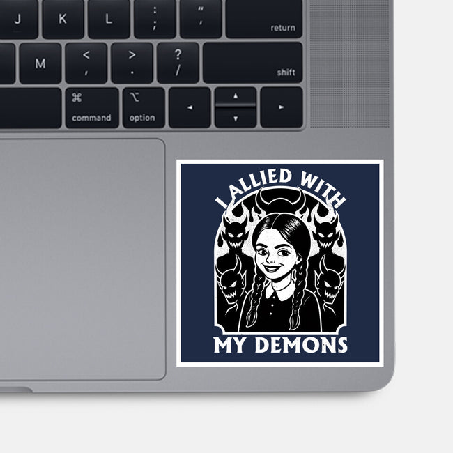 Goth Girl Demons-None-Glossy-Sticker-Studio Mootant