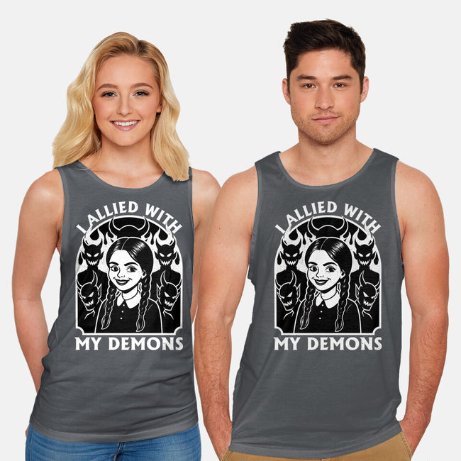 Goth Girl Demons-Unisex-Basic-Tank-Studio Mootant