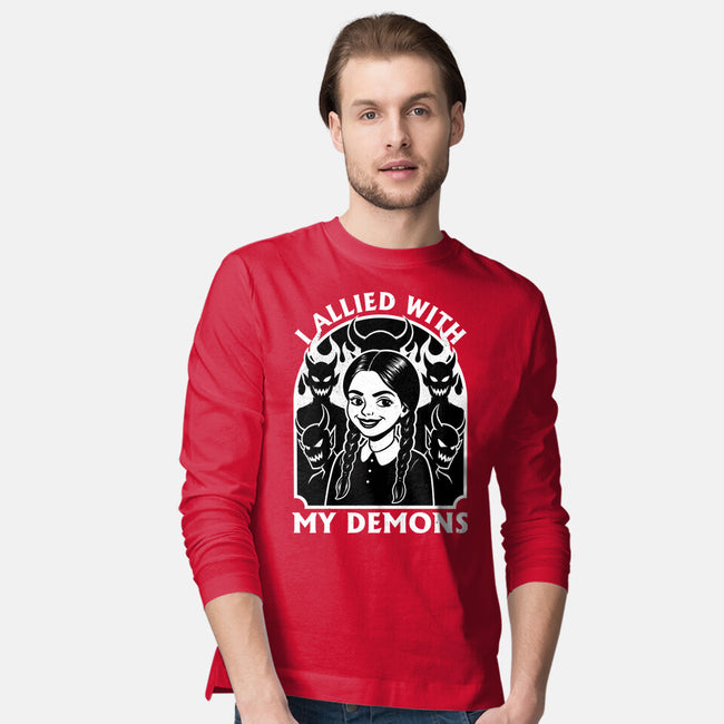 Goth Girl Demons-Mens-Long Sleeved-Tee-Studio Mootant