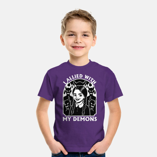 Goth Girl Demons-Youth-Basic-Tee-Studio Mootant
