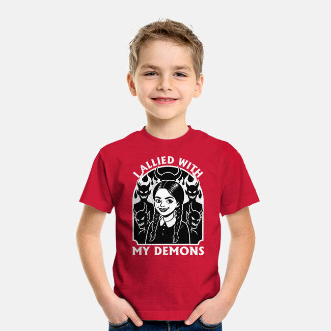 Goth Girl Demons-Youth-Basic-Tee-Studio Mootant