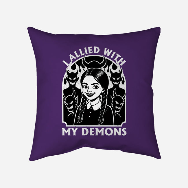 Goth Girl Demons-None-Removable Cover w Insert-Throw Pillow-Studio Mootant