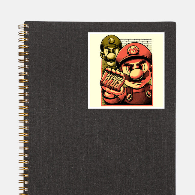 Fight Plumbers Movie-None-Glossy-Sticker-Studio Mootant
