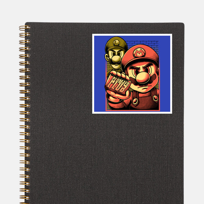 Fight Plumbers Movie-None-Glossy-Sticker-Studio Mootant