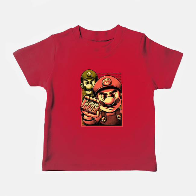 Fight Plumbers Movie-Baby-Basic-Tee-Studio Mootant
