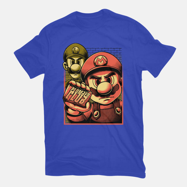 Fight Plumbers Movie-Mens-Basic-Tee-Studio Mootant