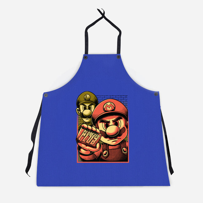Fight Plumbers Movie-Unisex-Kitchen-Apron-Studio Mootant