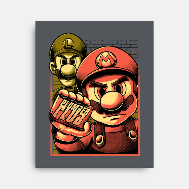 Fight Plumbers Movie-None-Stretched-Canvas-Studio Mootant