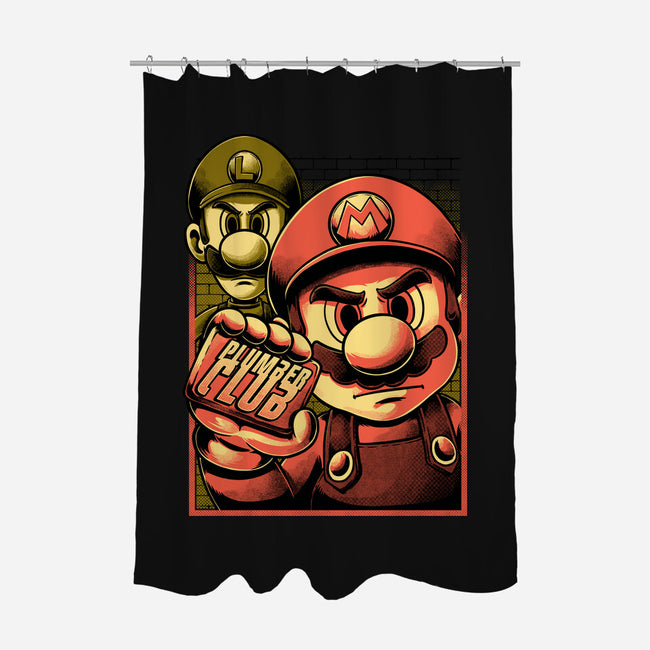 Fight Plumbers Movie-None-Polyester-Shower Curtain-Studio Mootant