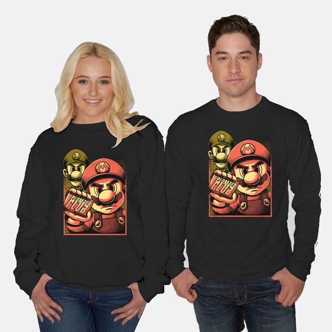 Fight Plumbers Movie-Unisex-Crew Neck-Sweatshirt-Studio Mootant