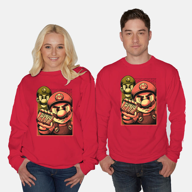 Fight Plumbers Movie-Unisex-Crew Neck-Sweatshirt-Studio Mootant