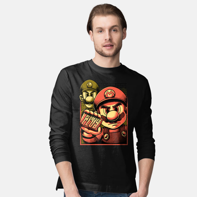 Fight Plumbers Movie-Mens-Long Sleeved-Tee-Studio Mootant