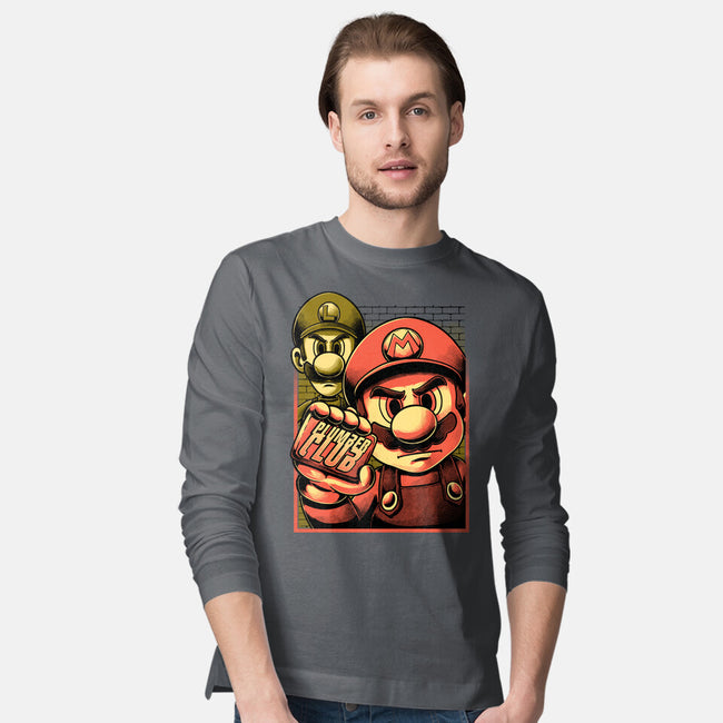 Fight Plumbers Movie-Mens-Long Sleeved-Tee-Studio Mootant