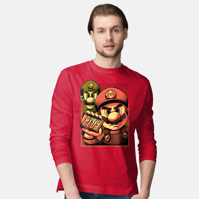 Fight Plumbers Movie-Mens-Long Sleeved-Tee-Studio Mootant