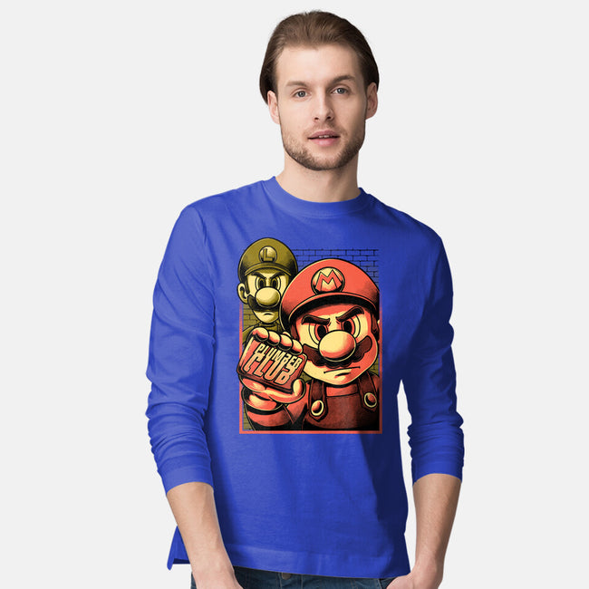 Fight Plumbers Movie-Mens-Long Sleeved-Tee-Studio Mootant