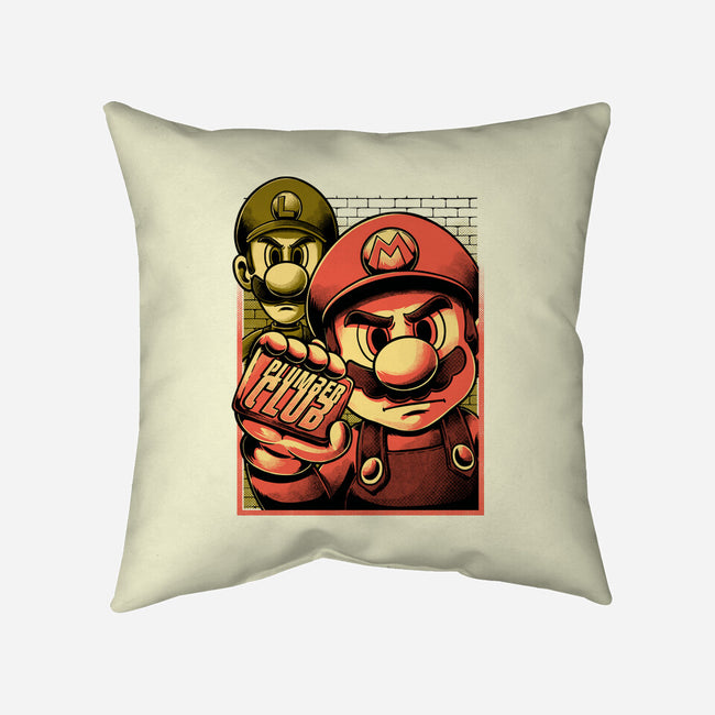 Fight Plumbers Movie-None-Removable Cover w Insert-Throw Pillow-Studio Mootant