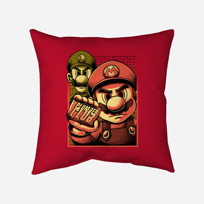 Fight Plumbers Movie-None-Removable Cover w Insert-Throw Pillow-Studio Mootant