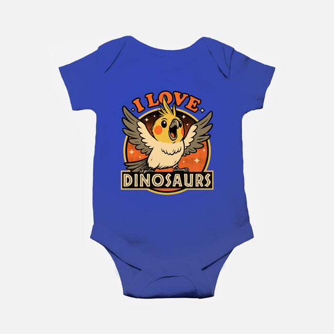 Bird Love Dinosaurs-Baby-Basic-Onesie-Studio Mootant