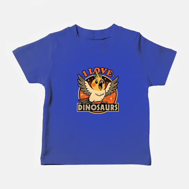 Bird Love Dinosaurs-Baby-Basic-Tee-Studio Mootant