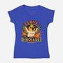 Bird Love Dinosaurs-Womens-V-Neck-Tee-Studio Mootant