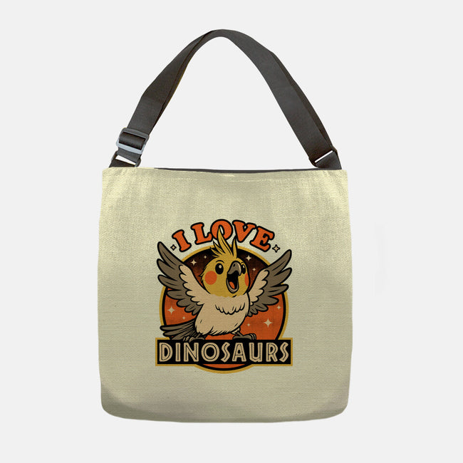 Bird Love Dinosaurs-None-Adjustable Tote-Bag-Studio Mootant