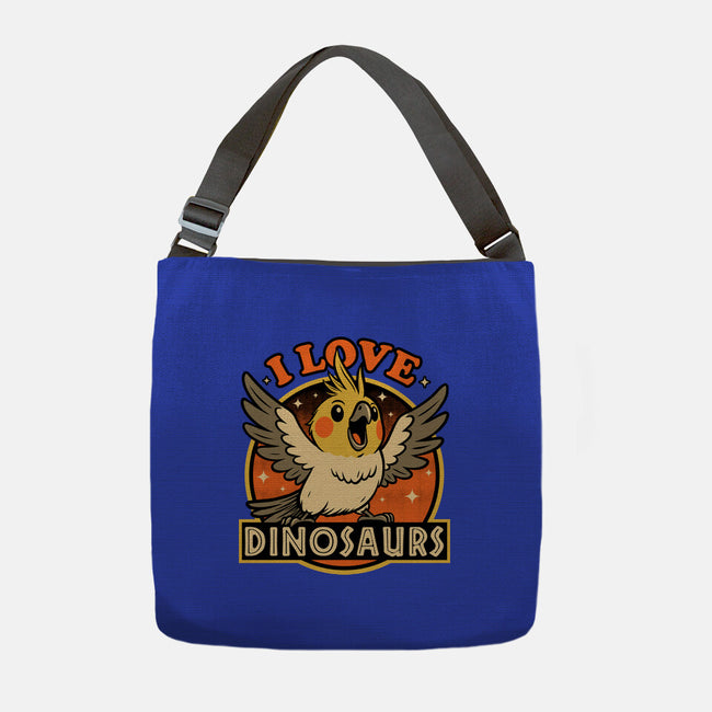 Bird Love Dinosaurs-None-Adjustable Tote-Bag-Studio Mootant