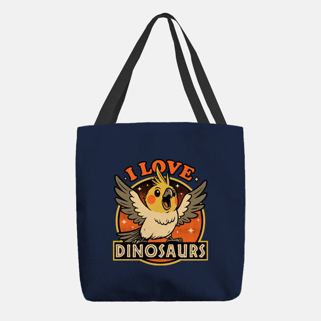 Bird Love Dinosaurs-None-Basic Tote-Bag-Studio Mootant