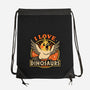 Bird Love Dinosaurs-None-Drawstring-Bag-Studio Mootant