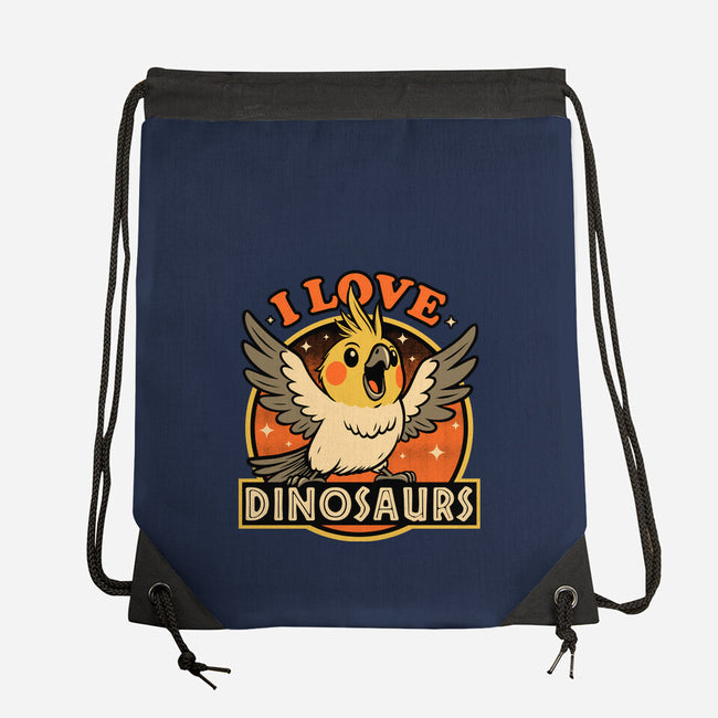 Bird Love Dinosaurs-None-Drawstring-Bag-Studio Mootant