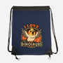 Bird Love Dinosaurs-None-Drawstring-Bag-Studio Mootant