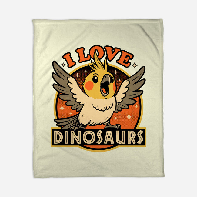 Bird Love Dinosaurs-None-Fleece-Blanket-Studio Mootant