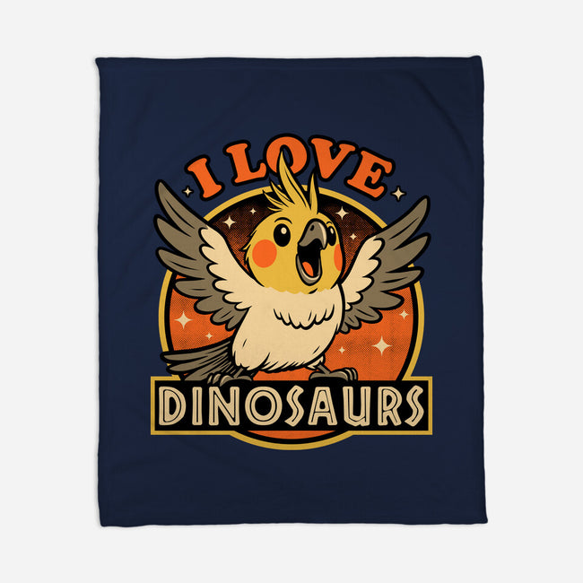 Bird Love Dinosaurs-None-Fleece-Blanket-Studio Mootant