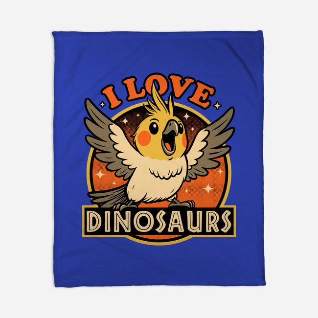 Bird Love Dinosaurs-None-Fleece-Blanket-Studio Mootant