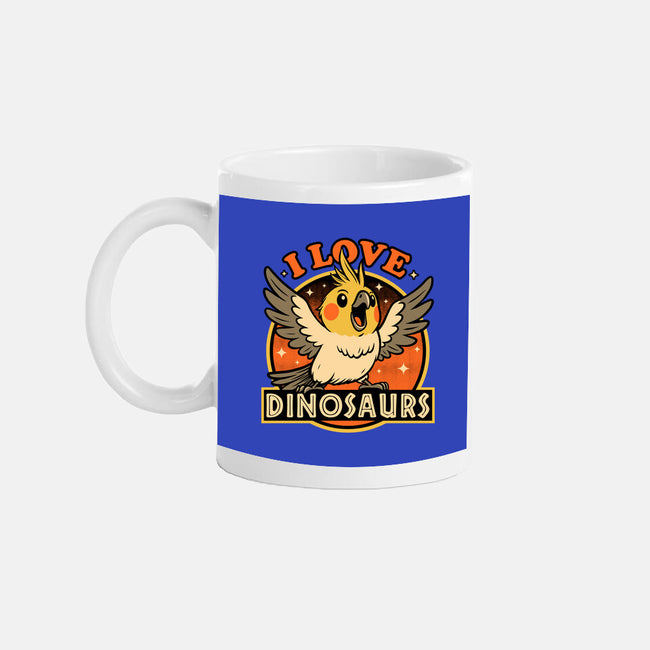 Bird Love Dinosaurs-None-Mug-Drinkware-Studio Mootant