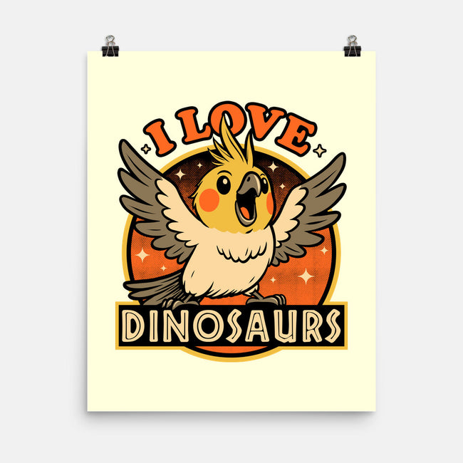 Bird Love Dinosaurs-None-Matte-Poster-Studio Mootant