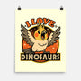 Bird Love Dinosaurs-None-Matte-Poster-Studio Mootant