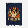 Bird Love Dinosaurs-None-Polyester-Shower Curtain-Studio Mootant