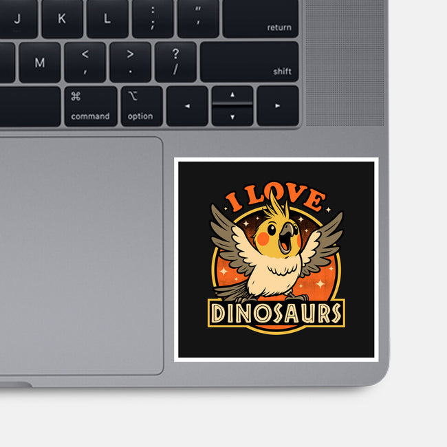 Bird Love Dinosaurs-None-Glossy-Sticker-Studio Mootant