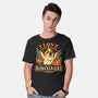 Bird Love Dinosaurs-Mens-Basic-Tee-Studio Mootant