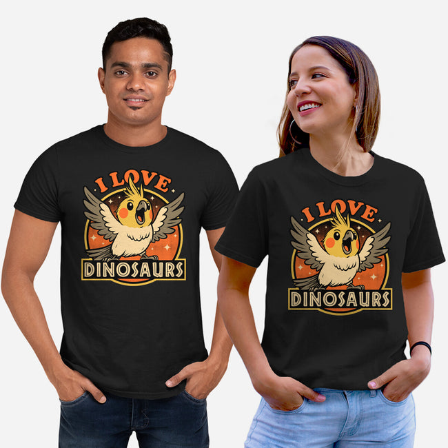 Bird Love Dinosaurs-Unisex-Basic-Tee-Studio Mootant