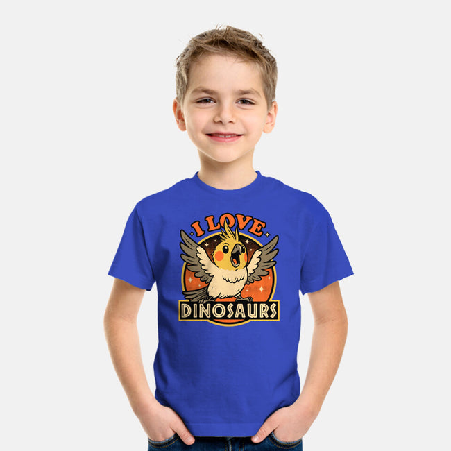 Bird Love Dinosaurs-Youth-Basic-Tee-Studio Mootant