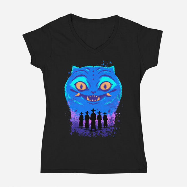 Love Me Baby-Womens-V-Neck-Tee-spoilerinc