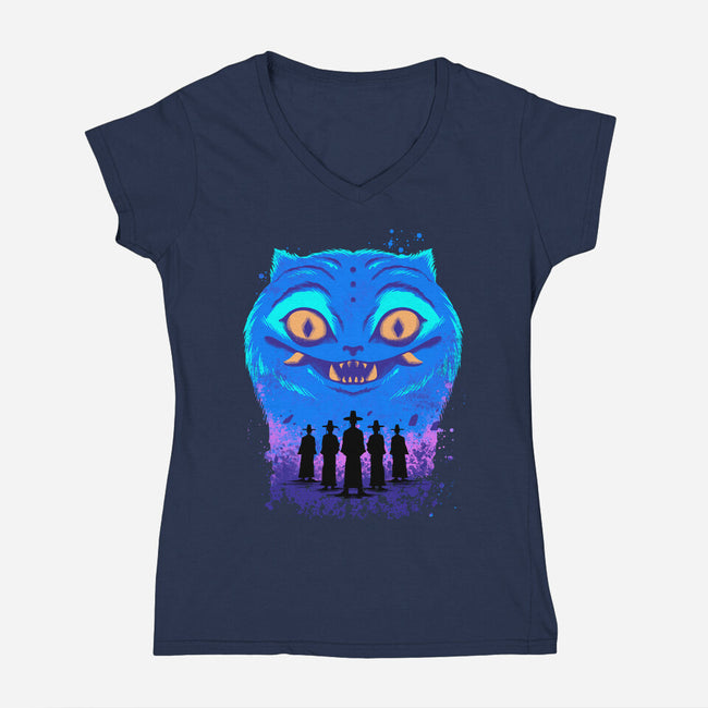 Love Me Baby-Womens-V-Neck-Tee-spoilerinc