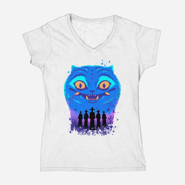Love Me Baby-Womens-V-Neck-Tee-spoilerinc