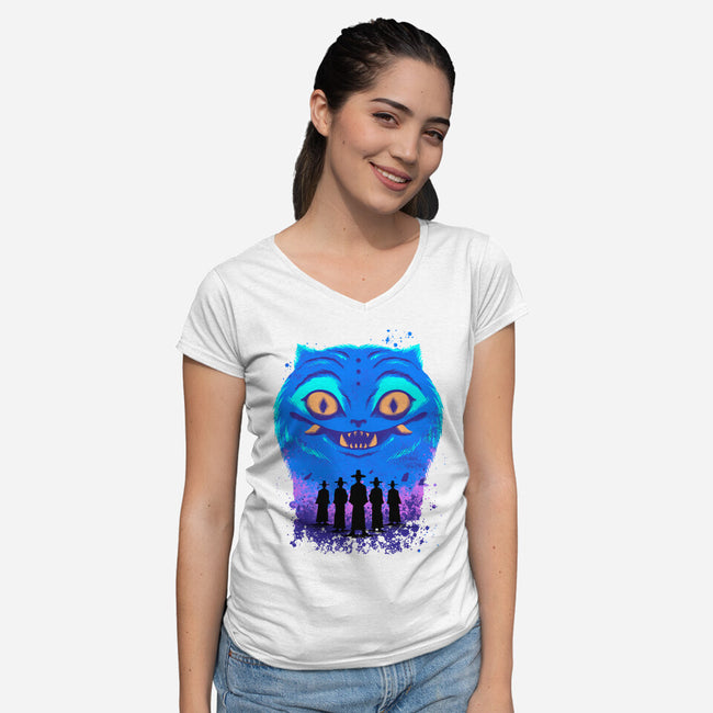 Love Me Baby-Womens-V-Neck-Tee-spoilerinc
