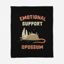 Emotional Support Opossum-None-Fleece-Blanket-kg07